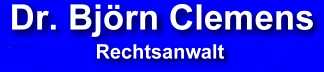 Dr. Bj&ouml;rn Clemens, Rechtsanwalt